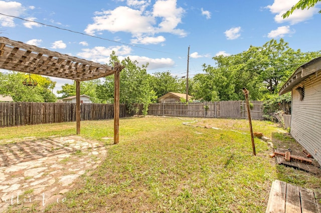 741 Vine St, Abilene, TX 79602 - view of yard featuring a pergola