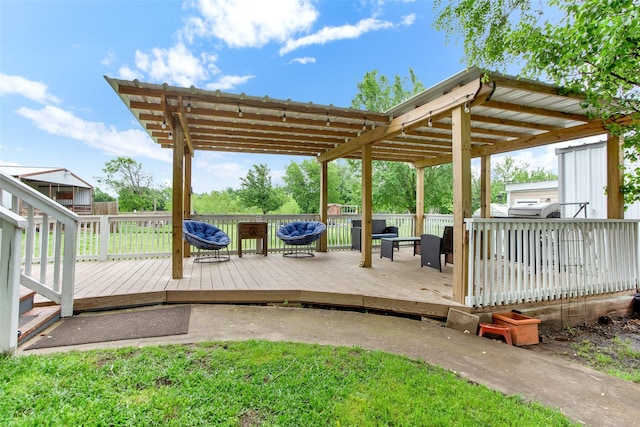 7634 Preston Rd, Denison, TX 75020 - deck with a pergola