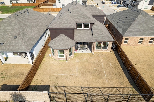 birds eye view of property featuring a residential view