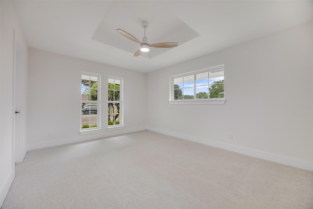 4508 Thunder Rd, Dallas, TX 75244 - empty room featuring baseboards, light colored carpet, and a ceiling fan
