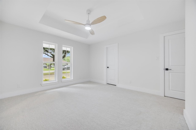 4508 Thunder Rd, Dallas, TX 75244 - empty room featuring light colored carpet, ceiling fan, and baseboards