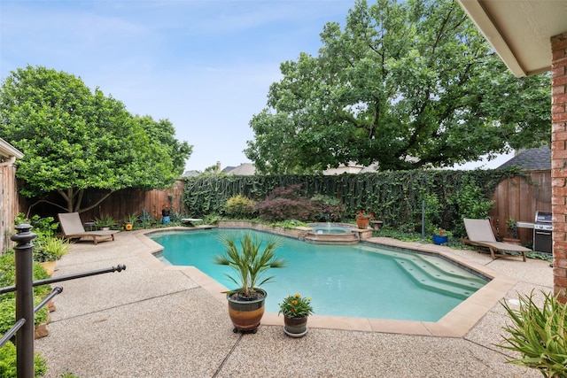 308 Dunlin Ln, Coppell, TX 75019 - view of pool with a patio and a fenced backyard