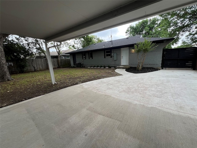 2721 San Marcus Ave, Dallas, TX 75228 - view of front of house featuring a patio area and concrete driveway