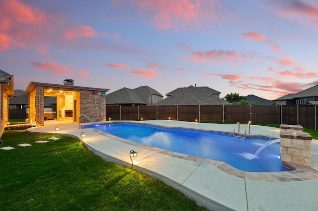9800 Pikes Peak Pl, Oak Point, TX 75068 - view of swimming pool with a patio
