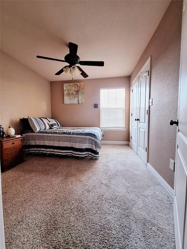 334 Miss Ellie Ln, Abilene, TX 79602 - carpeted bedroom featuring baseboards and ceiling fan