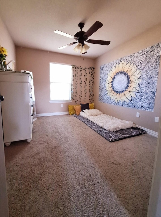 334 Miss Ellie Ln, Abilene, TX 79602 - carpeted bedroom featuring ceiling fan and baseboards
