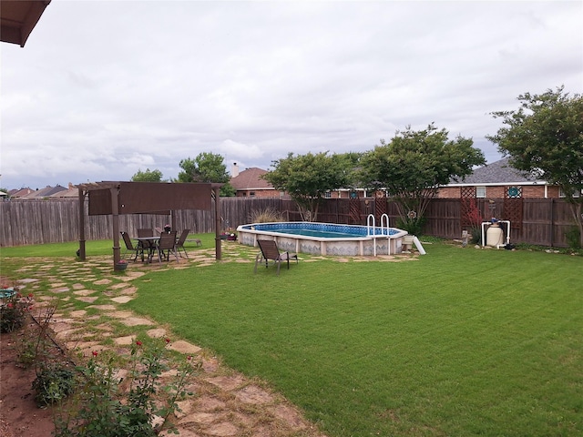 334 Miss Ellie Ln, Abilene, TX 79602 - view of yard featuring a fenced backyard and a fenced in pool