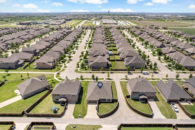 birds eye view of property featuring a residential view