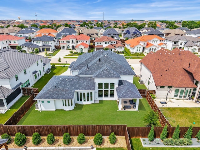 aerial perspective of suburban area