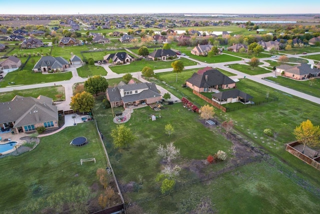 aerial view featuring a residential view