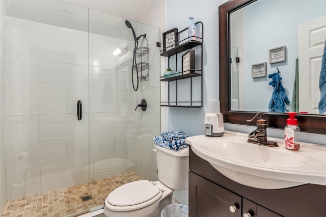 1932 Fm 36 S, Caddo Mills, TX 75135 - bathroom featuring toilet, vanity, and a shower stall