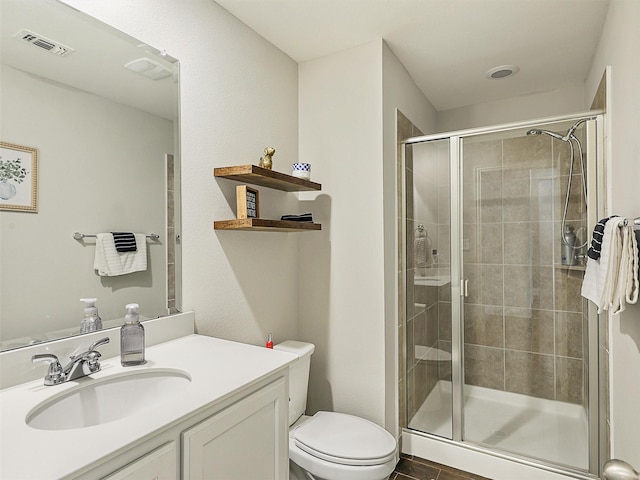 1455 Radecke Rd, Krum, TX 76249 - full bath with a shower stall, vanity, and toilet