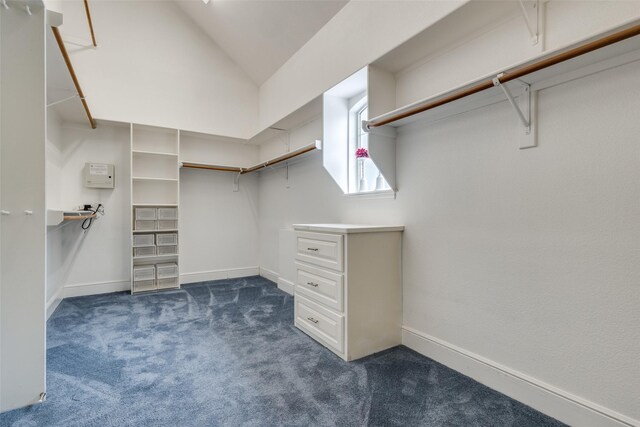 1305 Burgundy Ct, Southlake, TX 76092 - spacious closet featuring dark carpet and lofted ceiling
