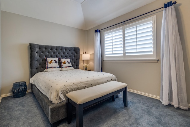 1305 Burgundy Ct, Southlake, TX 76092 - carpeted bedroom with lofted ceiling and baseboards