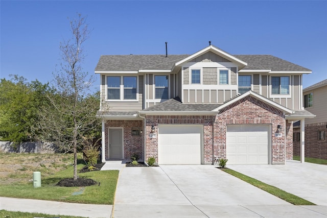 216 Griffith, Princeton, TX 75407 - townhome / multi-family property featuring concrete driveway, board and batten siding, and roof with shingles