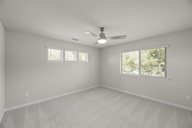 216 Griffith, Princeton, TX 75407 - spare room with light carpet, baseboards, and a ceiling fan