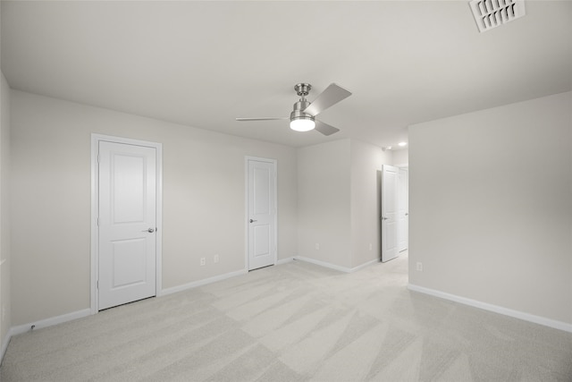 216 Griffith, Princeton, TX 75407 - empty room featuring ceiling fan, light carpet, and baseboards