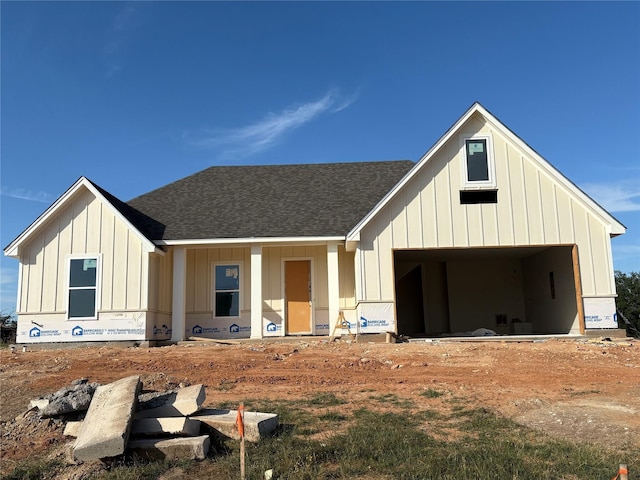 106 Skyline Dr, Glen Rose, TX 76043 - view of front of home with board and batten siding and a shingled roof