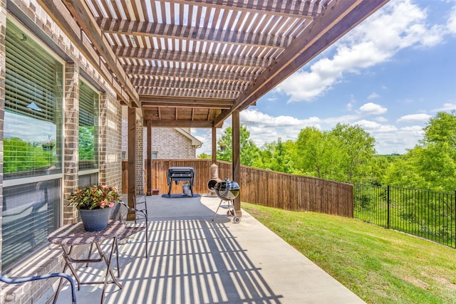 3530 Beaumont Dr, Wylie, TX 75098 - view of patio with a pergola
