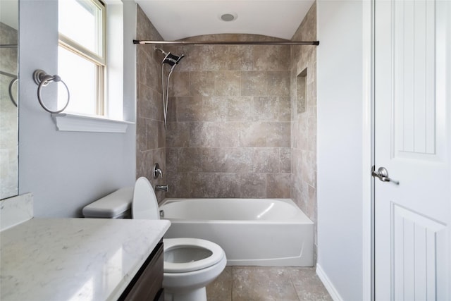 1112 Crest Ridge Dr, Glenn Heights, TX 75154 - full bath featuring toilet, vanity, and shower / bathtub combination