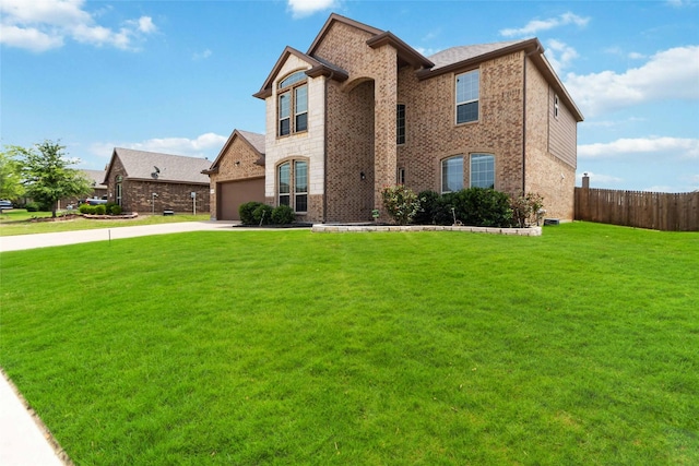 1112 Crest Ridge Dr, Glenn Heights, TX 75154 - view of front of house featuring concrete driveway, a garage, and brick siding