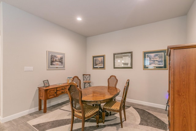 1725 Bellatrix Dr, Haslet, TX 76052 - dining room featuring light wood finished floors, baseboards, and recessed lighting
