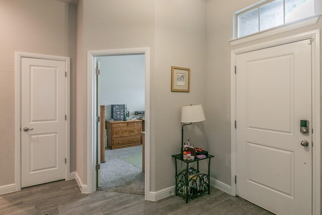 1725 Bellatrix Dr, Haslet, TX 76052 - entrance foyer featuring baseboards and wood finished floors