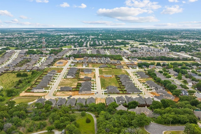 drone / aerial view with a residential view