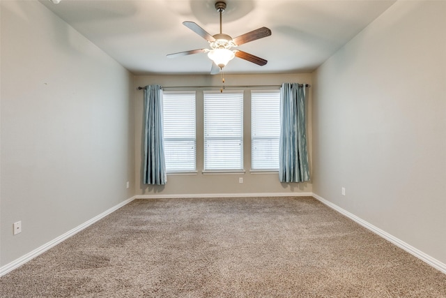 14629 Gilley Ln, Fort Worth, TX 76052 - empty room with ceiling fan, carpet floors, and baseboards
