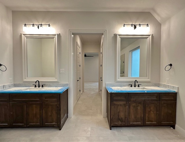 1099 Silver Sage Trl, Weatherford, TX 76085 - full bath featuring two vanities and tile patterned flooring