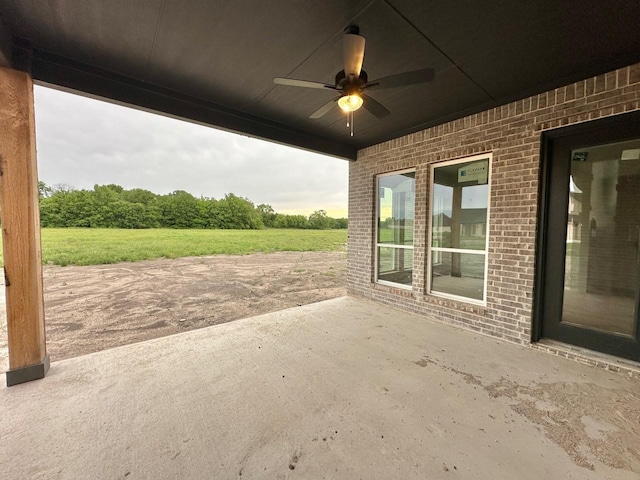 1099 Silver Sage Trl, Weatherford, TX 76085 - view of patio featuring ceiling fan