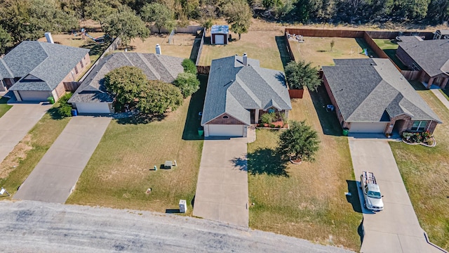 drone / aerial view featuring a residential view