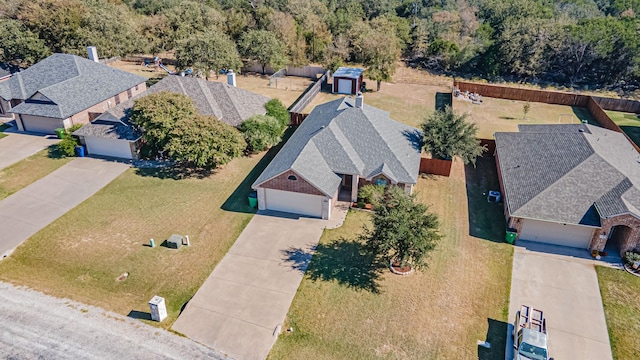 aerial view with a view of trees
