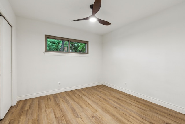 6200 Ravenswood Dr, Fort Worth, TX 76112 - unfurnished bedroom featuring light wood finished floors, a closet, and baseboards