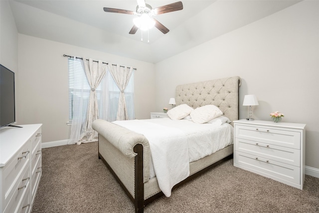 2100 Blackcap St, Denton, TX 76205 - carpeted bedroom with baseboards and ceiling fan