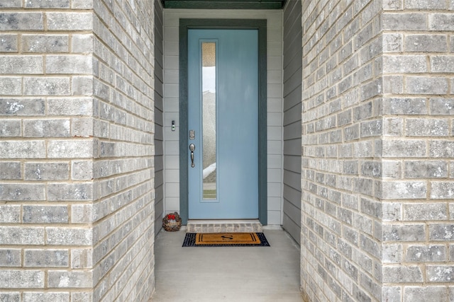 2100 Blackcap St, Denton, TX 76205 - doorway to property with brick siding