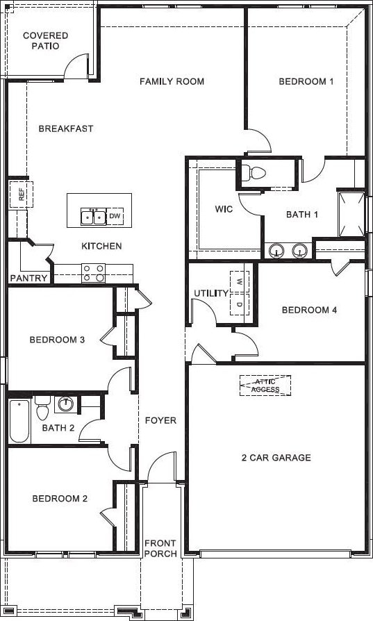 2100 Blackcap St, Denton, TX 76205 - plan