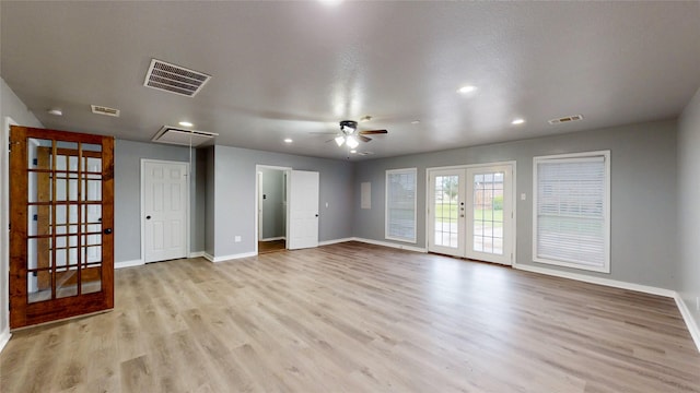 10020 Richard Cir, Forney, TX 75126 - unfurnished room with baseboards, french doors, and visible vents