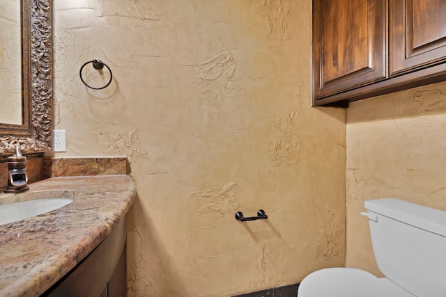 1206 Genesis Dr, Mansfield, TX 76063 - half bathroom with toilet and vanity