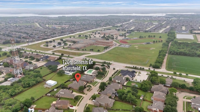 1206 Genesis Dr, Mansfield, TX 76063 - bird's eye view featuring a residential view