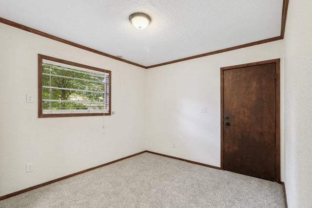 2328 Wildwood Way, Tool, TX 75143 - spare room with carpet floors, baseboards, and crown molding