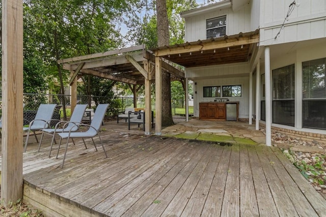 2328 Wildwood Way, Tool, TX 75143 - wooden deck with fence
