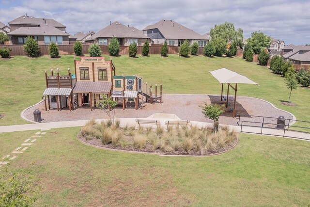 1076 Fleetwood Dr, Justin, TX 76247 - community play area with a residential view