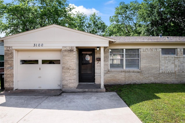3100 Karla, Mesquite, TX 75150 - ranch-style house featuring concrete driveway and a front yard