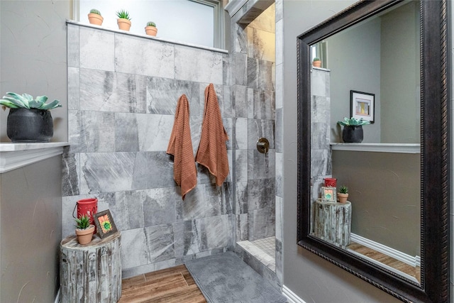 3528 Clubgate Dr, Fort Worth, TX 76137 - full bath with walk in shower and wood finished floors