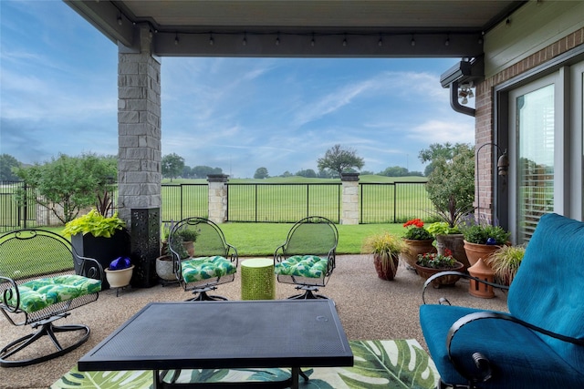 3528 Clubgate Dr, Fort Worth, TX 76137 - view of patio / terrace featuring a fenced backyard