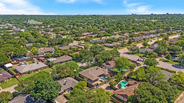 aerial perspective of suburban area