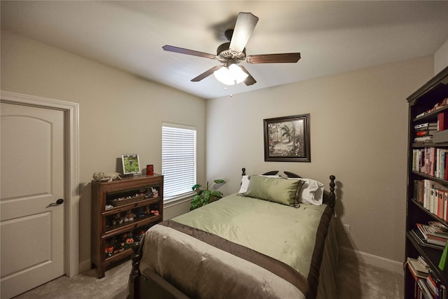 8301 Cimarron Trl, Abilene, TX 79606 - carpeted bedroom featuring baseboards and a ceiling fan