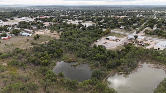 drone / aerial view of a nearby body of water