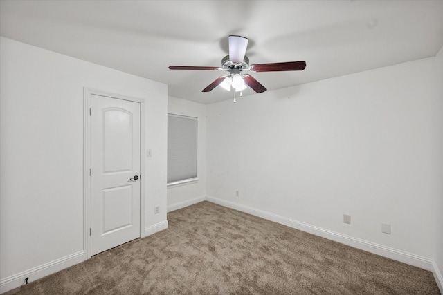 13336 Patito Pl Unit 7, Dallas, TX 75240 - unfurnished room with carpet, baseboards, and ceiling fan